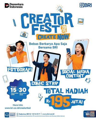 BRI Bocorkan Kejutan HUT ke-130! Ada Apa dengan Creator Fest 2025?