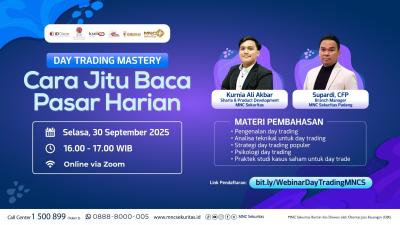 Rahasia Cuan Harian Terbongkar! Ikuti Webinar Gratis Day Trading Mastery MNC Sekuritas