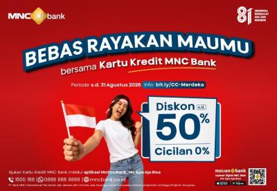 MNC Bank Gebrak Diskon Merdeka Besar Besaran