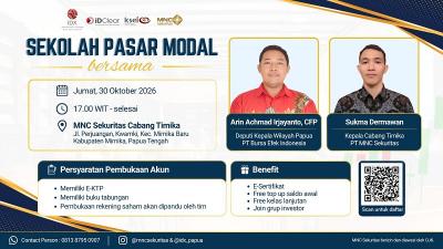Warga Timika Siap Jadi Investor Cerdas